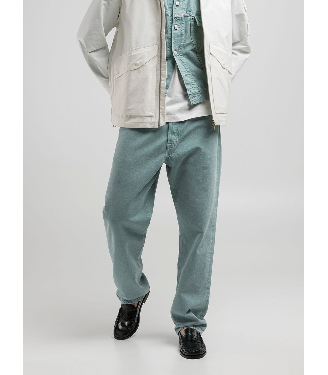 9Z1 ECO PLUS コンフォートストレートフィットデニム（セットアップモデル） 詳細画像 ミントグリーン 4